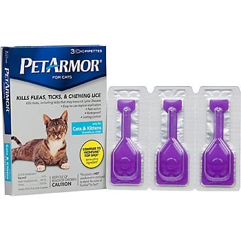  PETARMOR Topical Flea & Tick Treatment for Cats & Kittens, 3 Month Supply