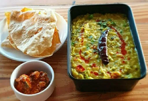 Amul Butter Dal Khichadi + Papad +sweet