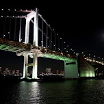 rainbow bridge in Tokyo in Tokyo, Japan 