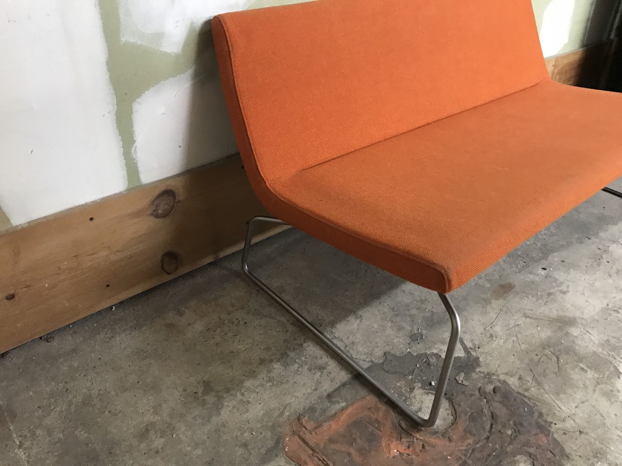 Orange Mod Loveseat