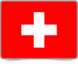 Swiss framed flag icons with box shadow