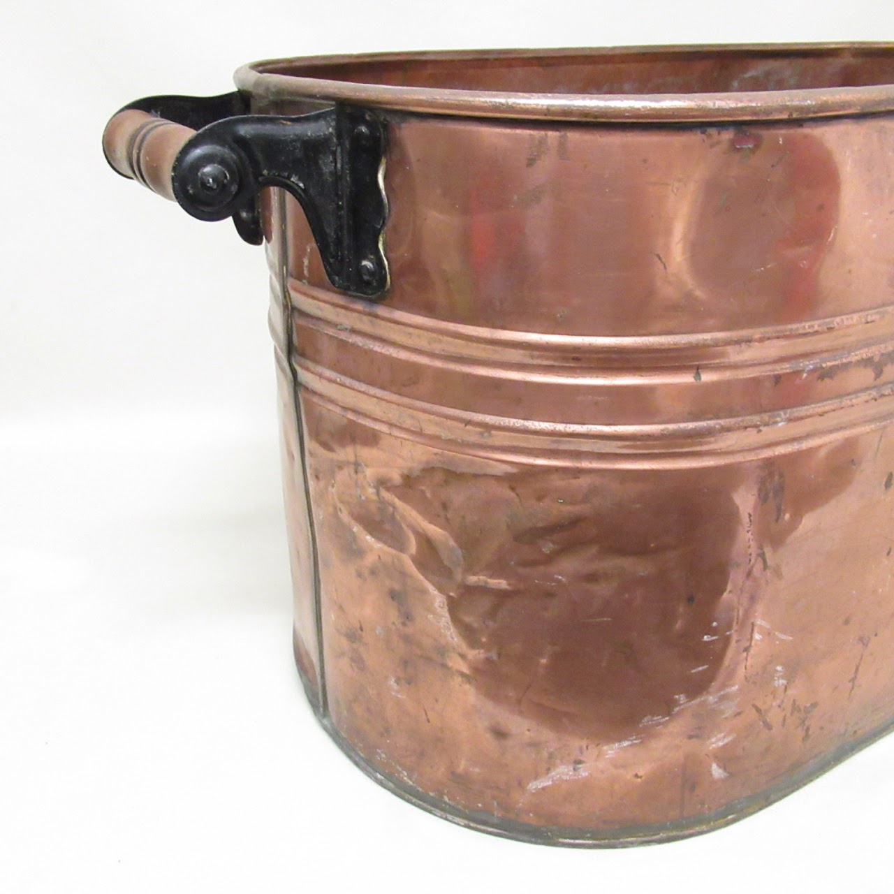 Copper Two-Handled Basin