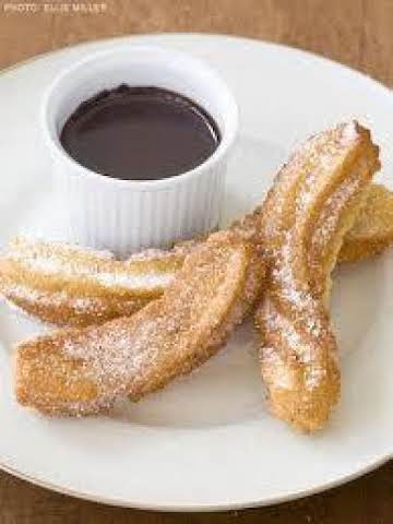 Cinnamon Churros with a Chocolate Dipping Sauce