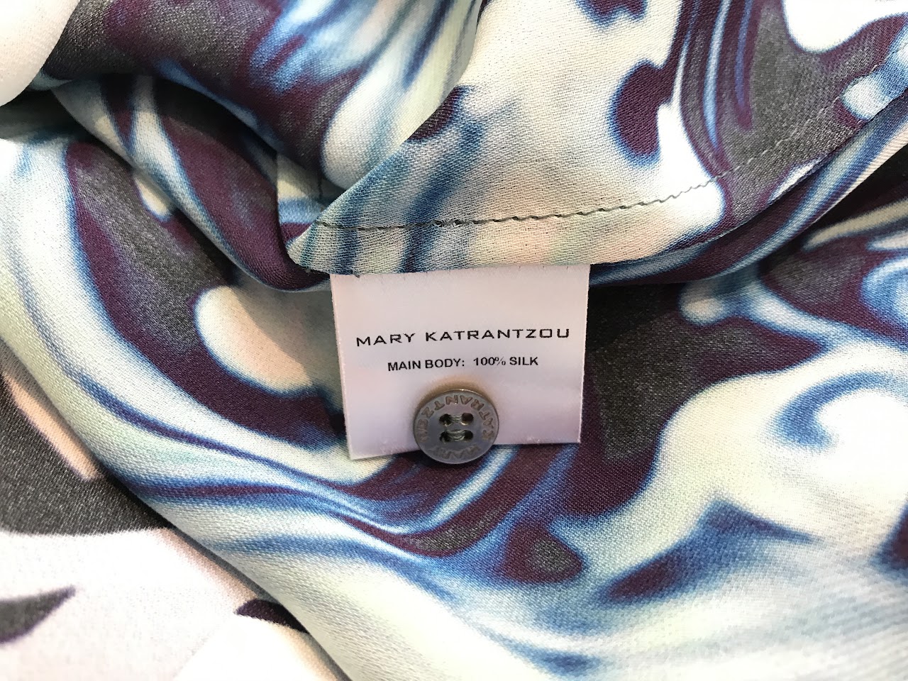 Mary Katranzou Silk Shirt Dress