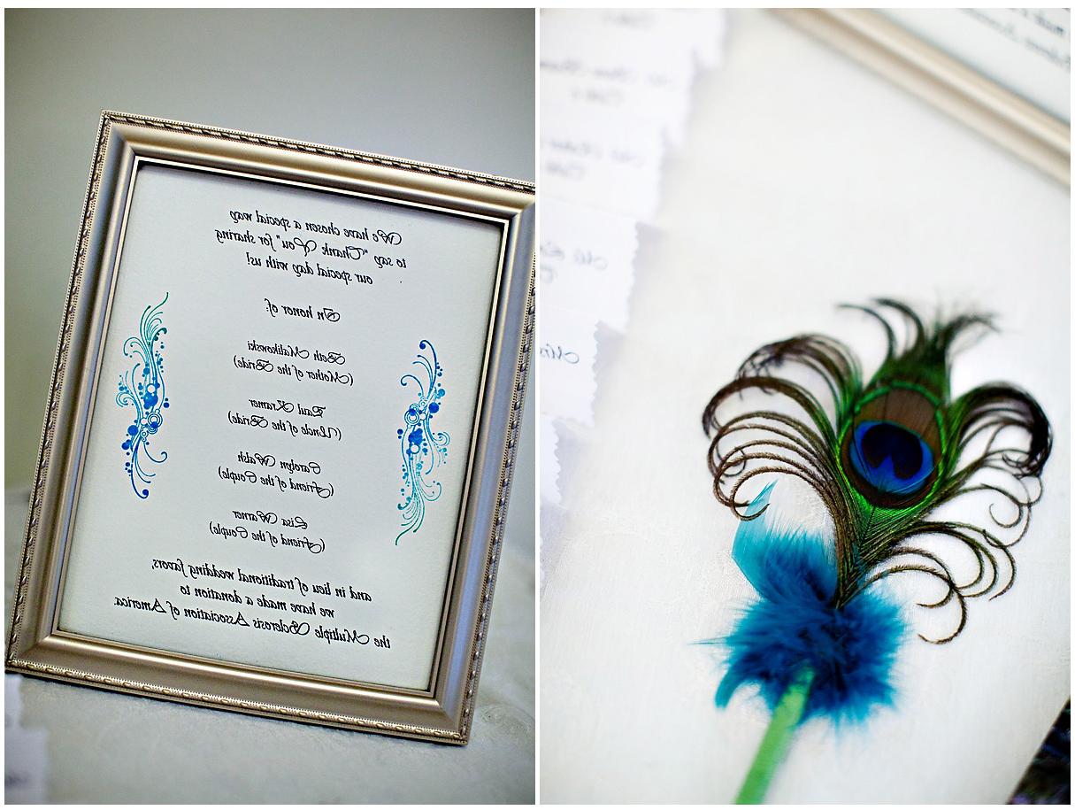 Peacock theme wedding