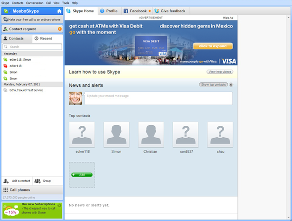 skype web based version