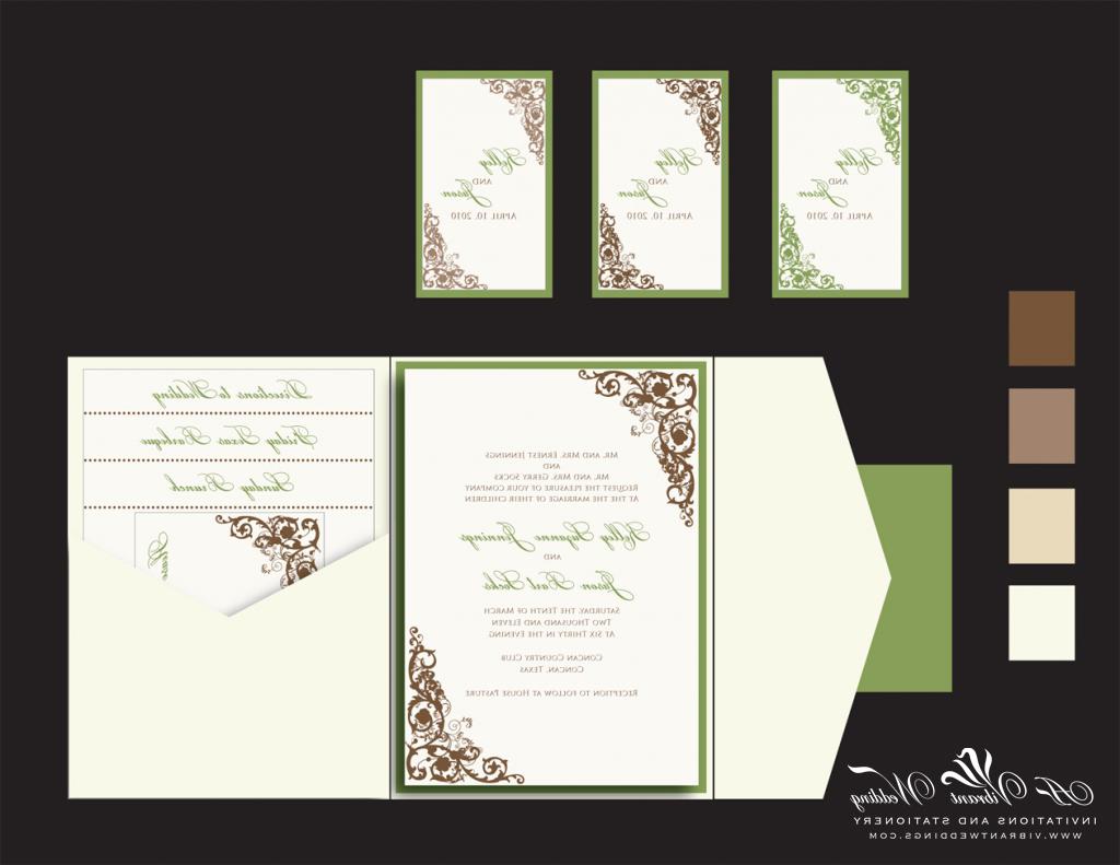 Ivory Green Brown Wedding