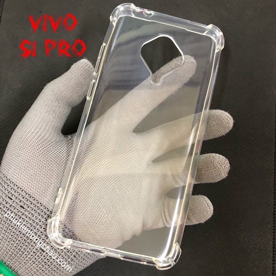 Ốp Lưng Vivo S1 Pro Dẻo Trong Suốt Chống Sốc Có Gù Bảo Vệ 4 Gốc