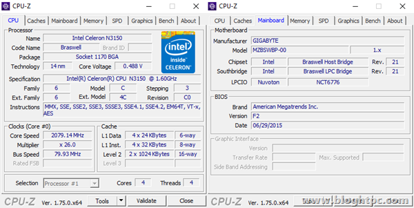 Gigabyte BRIX GB-BACE-3150