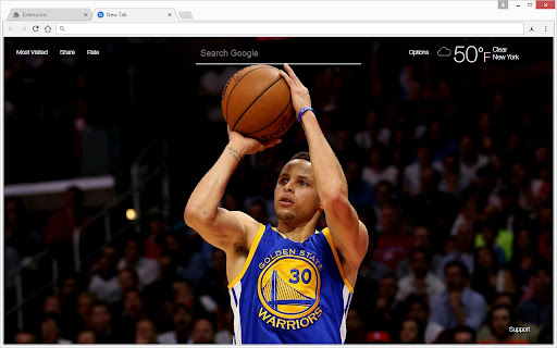 NBA Stephen Curry Wallpapers HD Custom NewTab