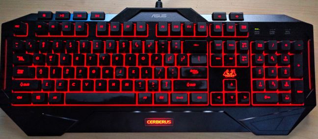 ASUS, Cerberus, teclado