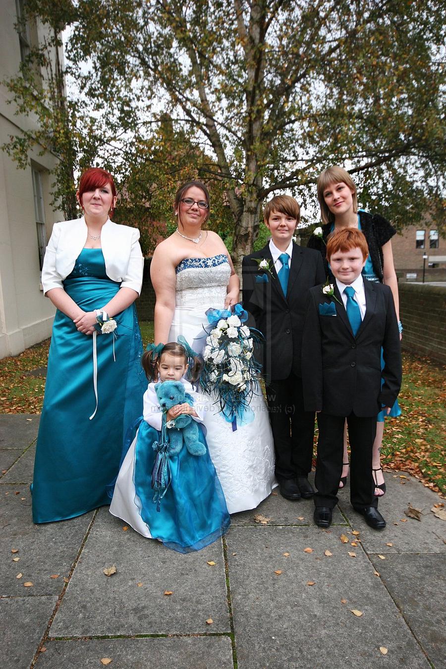 Teal Wedding Group by