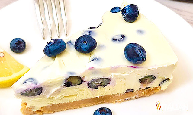 Lemon Blueberry Cheesecake (No Bake)