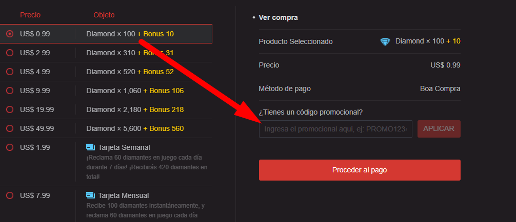 Como puedo redimir un código promocional? – Garena Free Fire