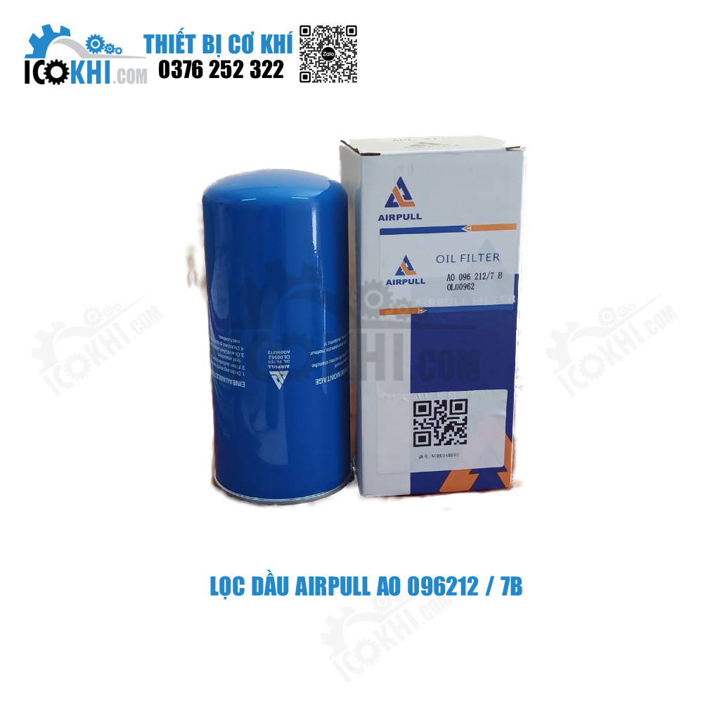 Lọc dầu Airpull AO 096212/7B phổ biến ở máy 7,5 - 11KW