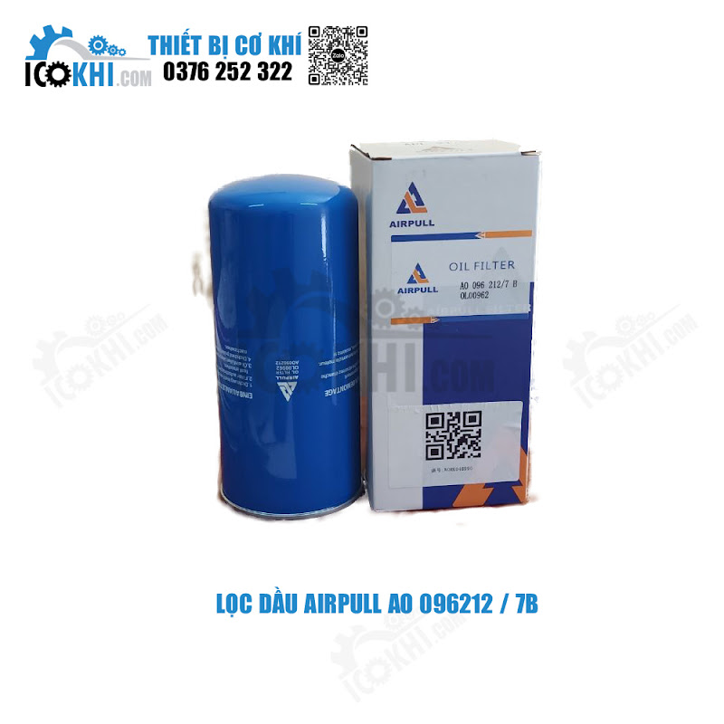 Lọc dầu Airpull AO 096212/7B phổ biến ở máy 7,5 - 11KW