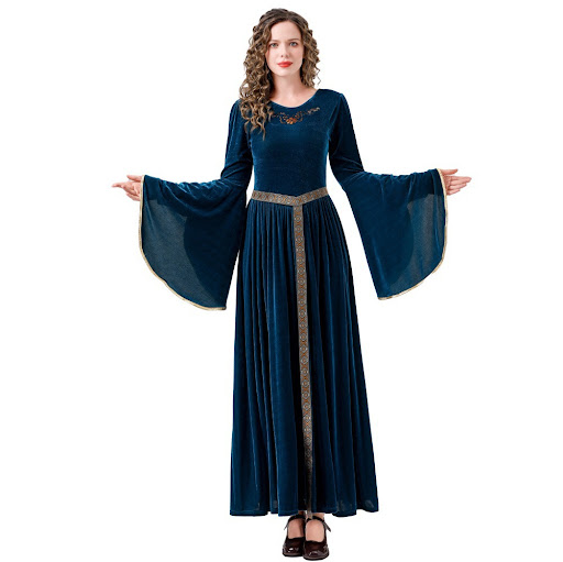 Title 4, Medieval Clothing Adult Womens Retro Court Que...