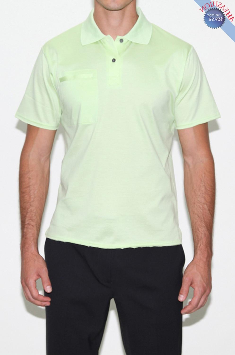 Mens Lime Polo Shirt in 7