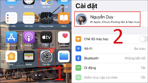 Vào tài khoản iCloud của bạn