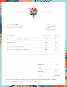 Floral Invoice - Freelance Invoice item