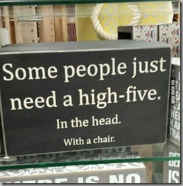 high five in head