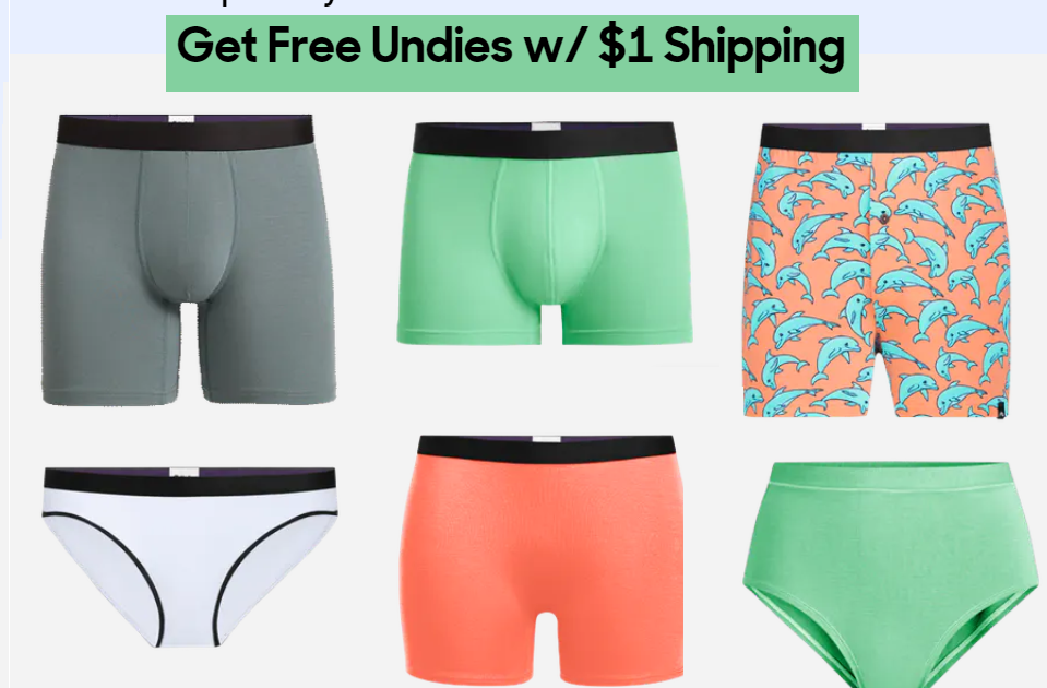 Free Men's or Women's MeUndies Underwear + $1 Shipping - HEAVENLY STEALS