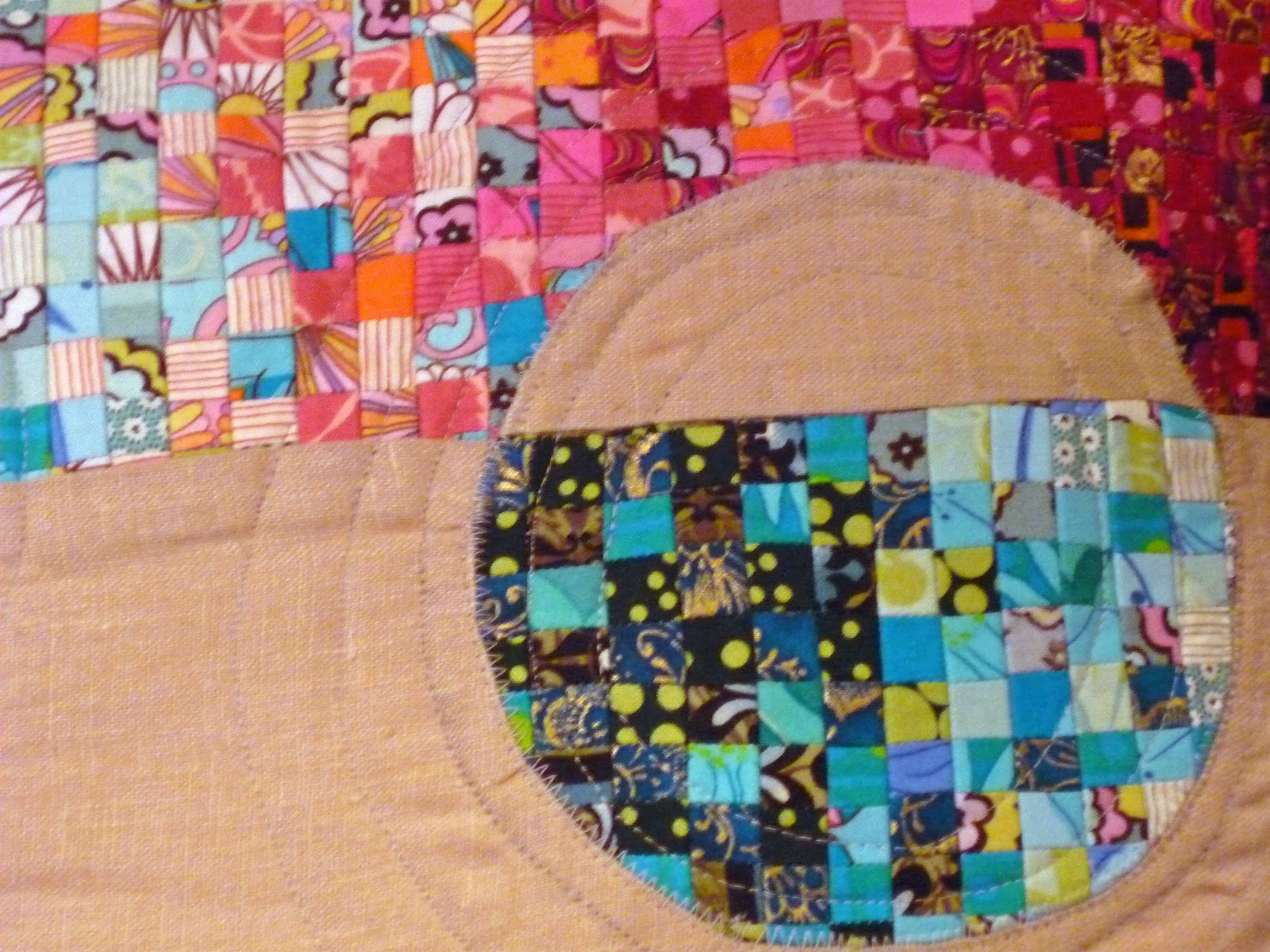 Entropy Undone: Finished project - the Circular Logic pillow