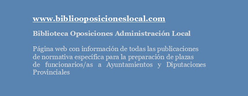 Biblioteca libros Oposiciones Administración Local