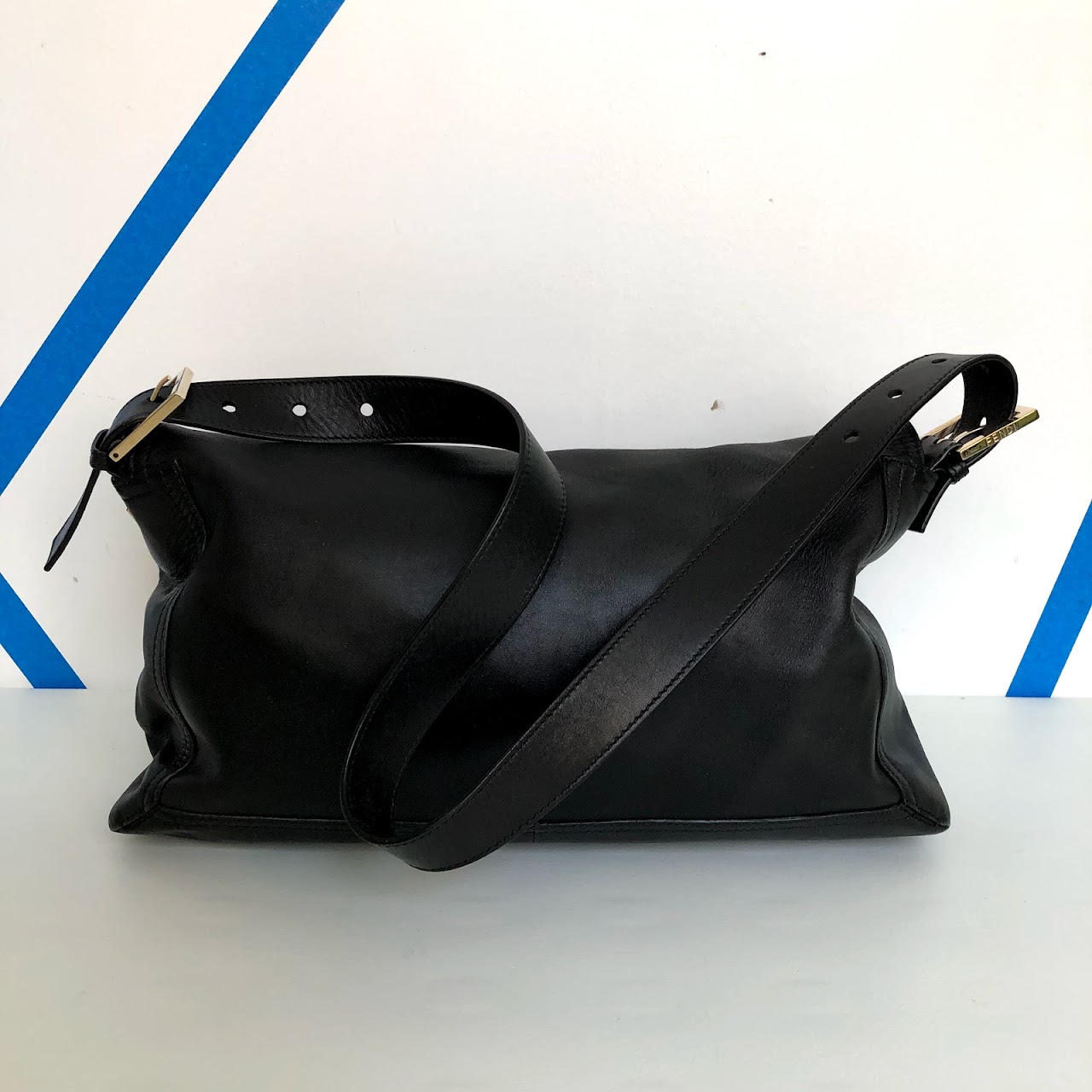 Fendi Black Leather Shoulder Bag