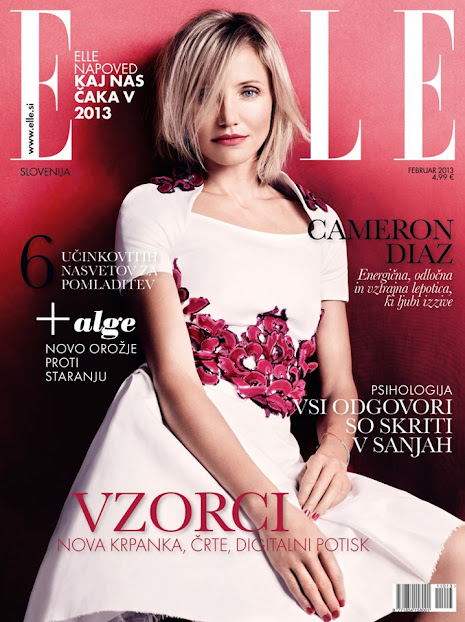 Elle Eslovenia Febrero 2013: Cameron Diaz by David Slijper