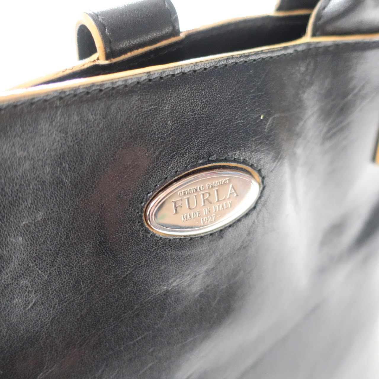 Furla Black Leather Handbag