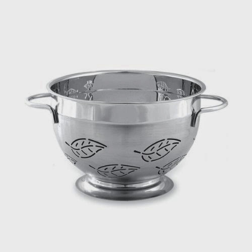  Supreme Housewares Stainless Steel Colander, Large, Leaf