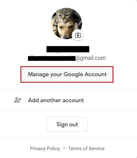 Beheer uw Google-account.  Hoe u uw naam kunt wijzigen in Google Meet