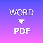 Cover Image of ดาวน์โหลด Word to PDF Converter 1.0 APK