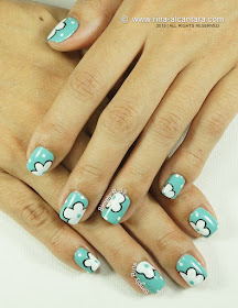 Flowers on the Side Nail Art Design by Simply Rins Flowers on the Side Nail Art Design by Simply Rins