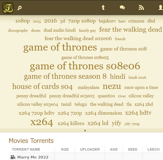 KickAssTorrents |  최고의 토렌트 웹사이트