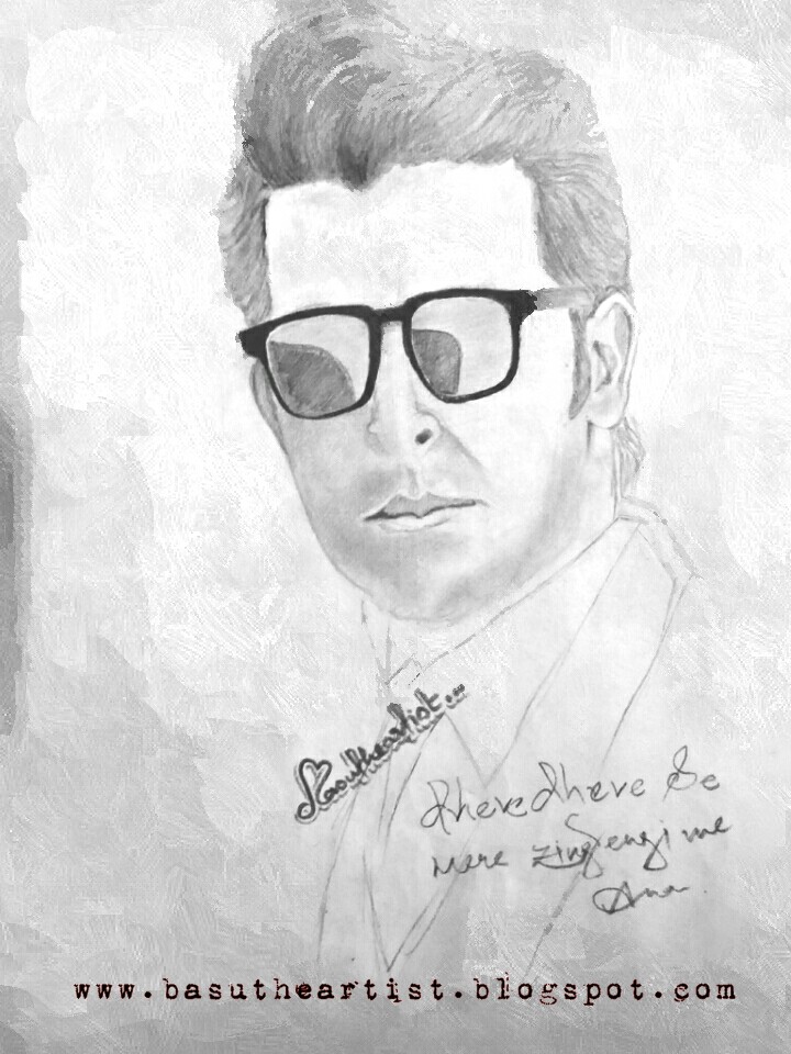 Buy Hrithik Roshan Sketch 2651 Paintings Online at Best Prices by Top World  Artist