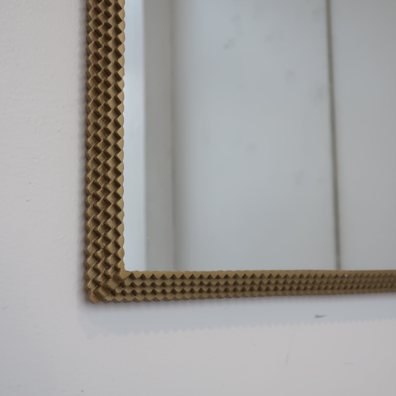 Contemporary Gold-Framed Mirror