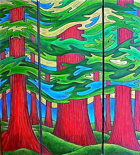 Forest. By Artist Chrissandra Unger