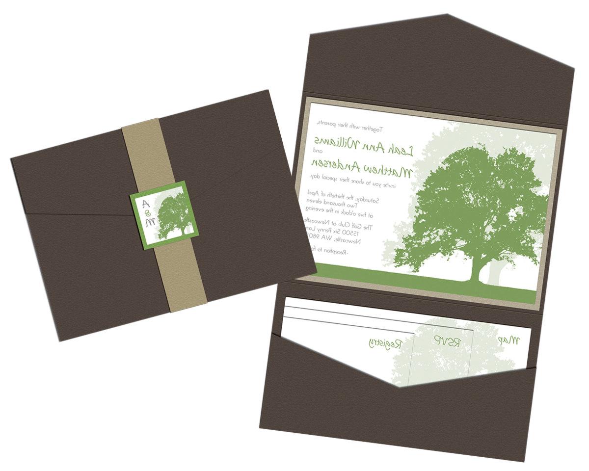 Oak Tree Pocket Fold Wedding