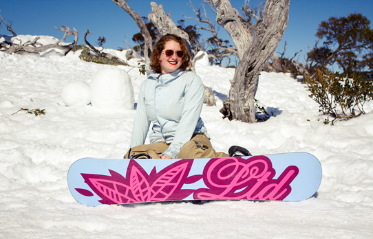 A Vintage Girl Goes Snowboarding | Lavender & Twill