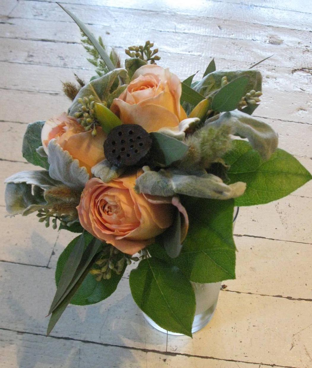 orange ranunculus wedding