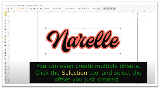 The Non-Crafty Crafter: Easy Text offsets in Inkscape V1.0