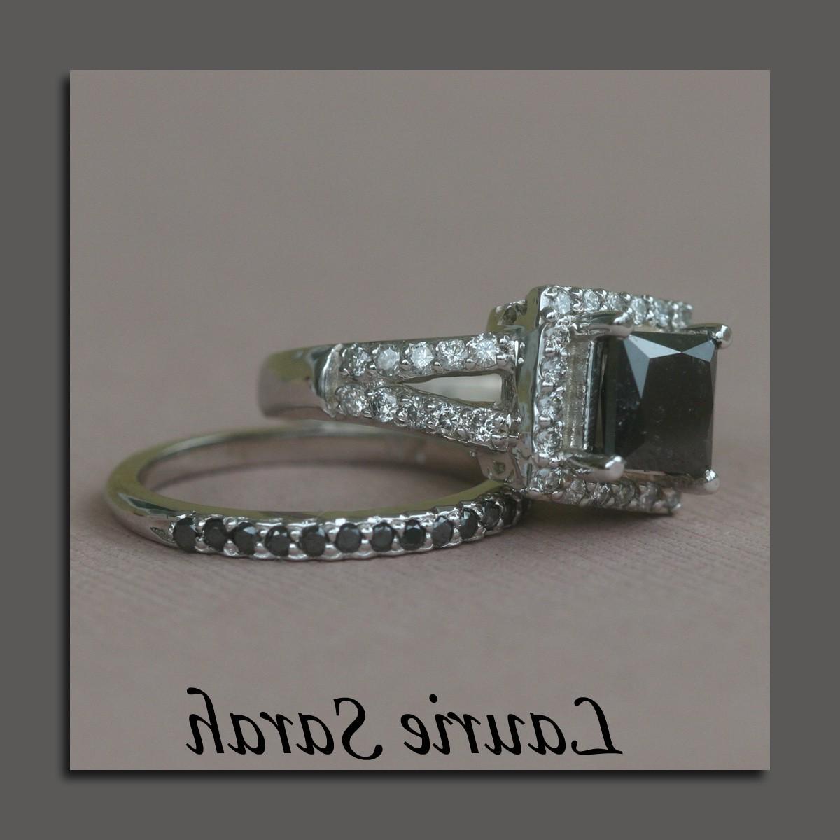 Black Diamond Engagement Ring