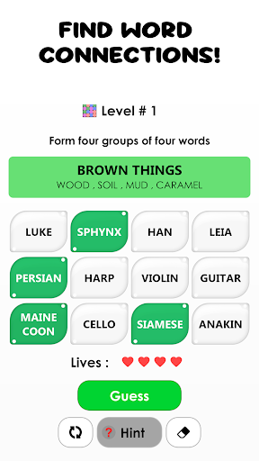 Screenshot Words: Associations Word Game