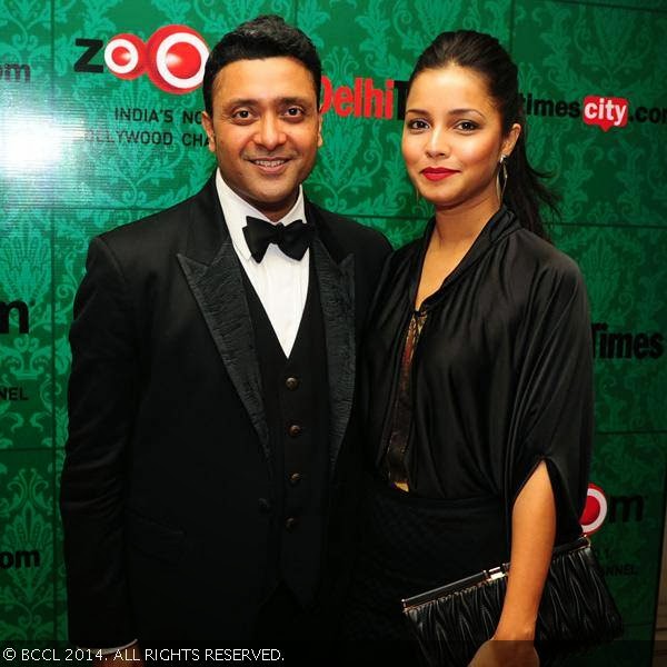 Ash Chandler with wife Genelia at the book launch party of Times Food and Nightlife Guide, Delhi, 2014, held at hotel ITC Maurya, New Delhi, on January 27, 2014.