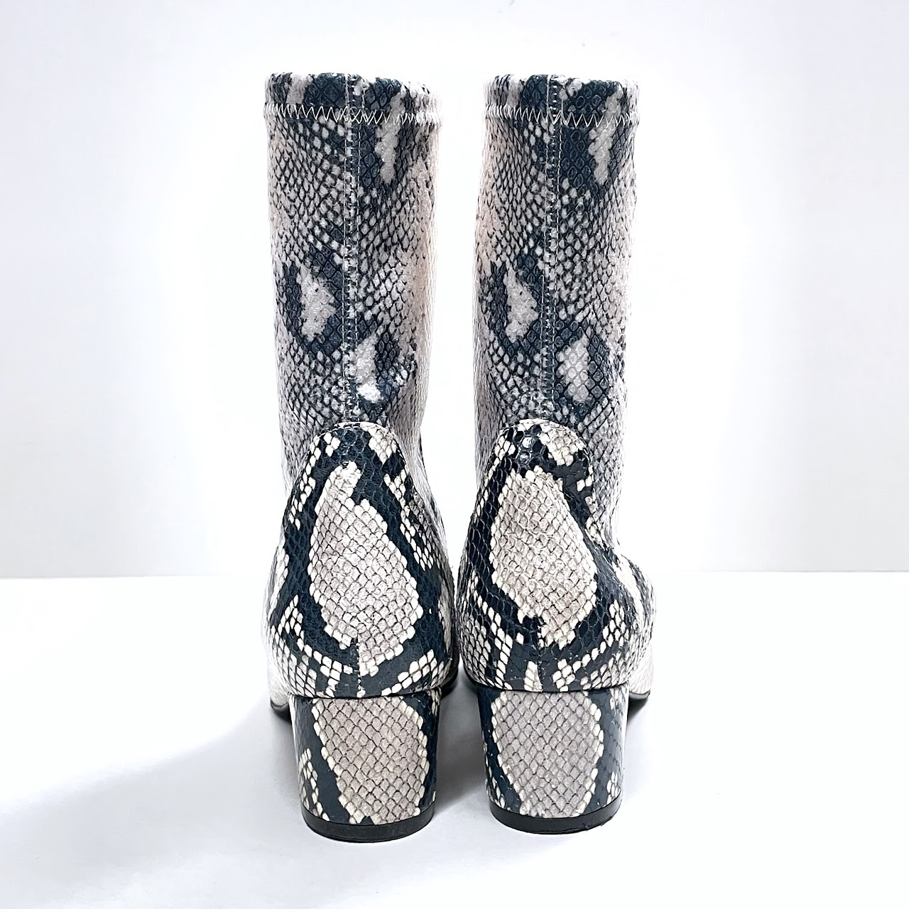 Stuart Weitzman Ernestine Python Print Boots