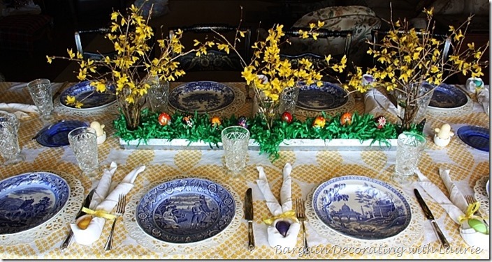 Easter Tablesape-Bargain Decorating with Laurie