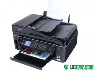 How to reset flashing lights for Epson BX610FW printer