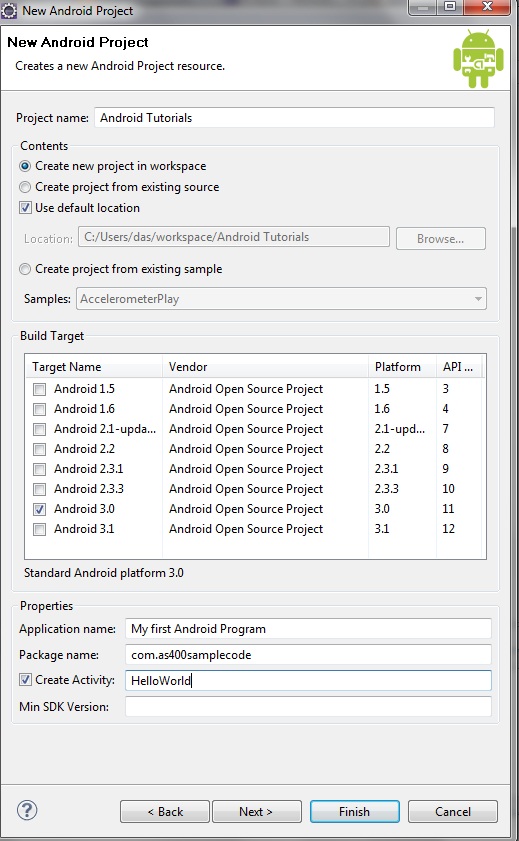 Programmers Sample Guide Android Hello World Tutorial Using Eclipse Programmers Sample Guide Android Hello World Tutorial Using Eclipse